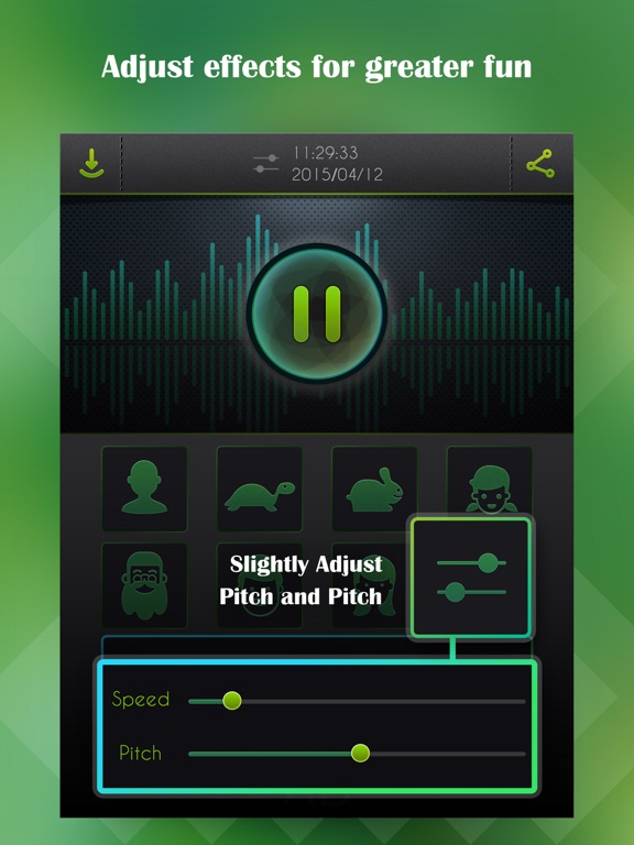 Screenshot #5 pour Voice Changer, Sound Recorder