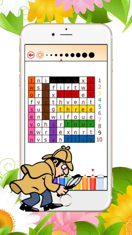 Game screenshot Crossword Puzzle Numbers: Games Word Search 1-10 in the space by paint mod apk