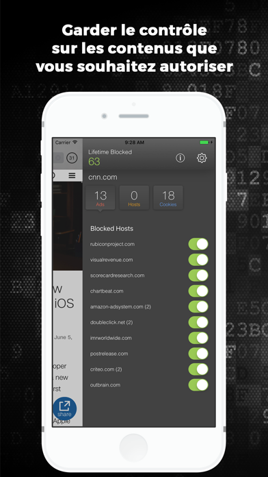 Screenshot #2 pour Datacappy Ad Blocking Browser