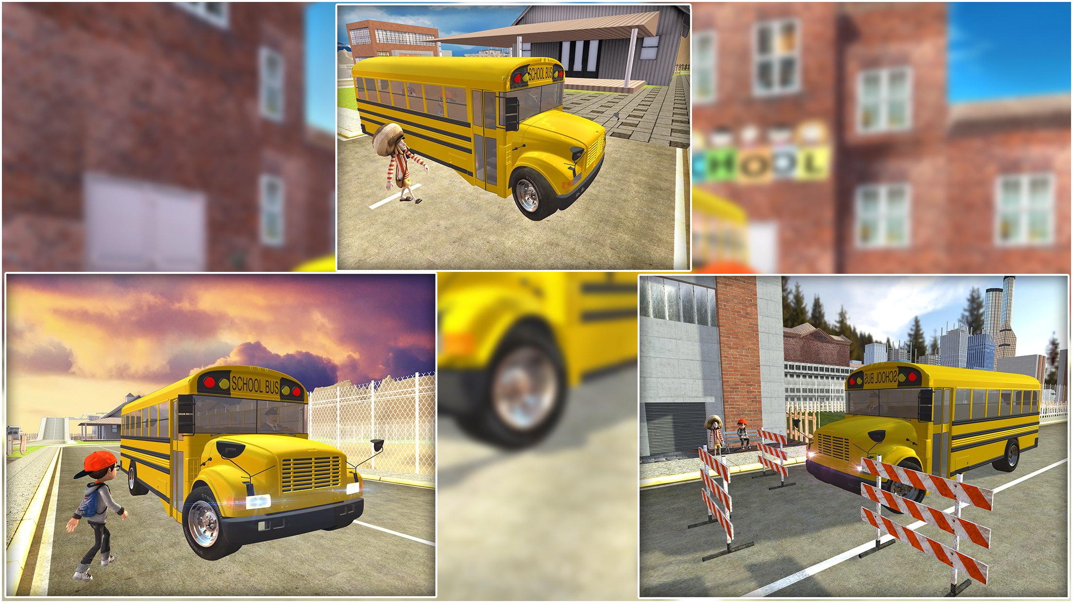 Crazy School Bus Transport Sim