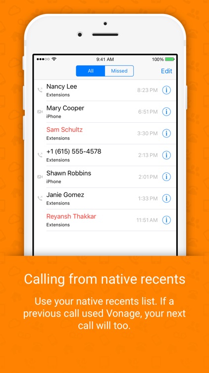 Vonage Extensions – Your Home Calls on your iPhone screenshot-4