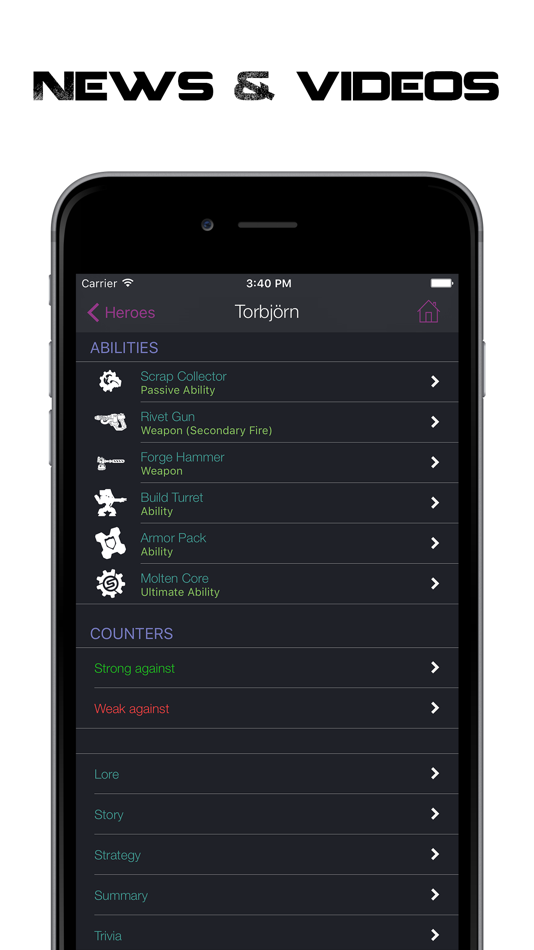#5. Pocket Wiki for Overwatch (iOS) Podle: Dmytro Momotov