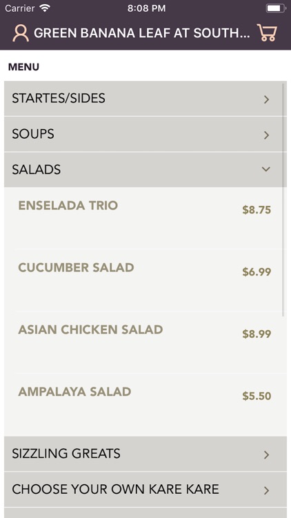 Green Banana Leaf South St screenshot-3