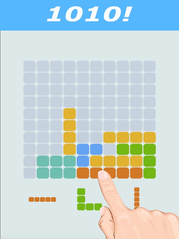 1010 Free to Fit Block Blitz Puzzle Geometry Games iPad screenshot