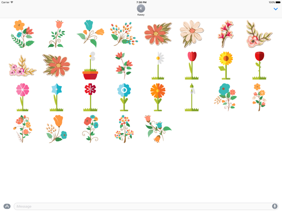 Screenshot #4 pour Autocollants de fleurs