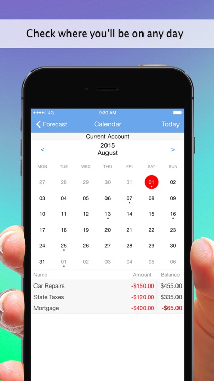 Balance Guide - My Accounts and Checkbook Tracking