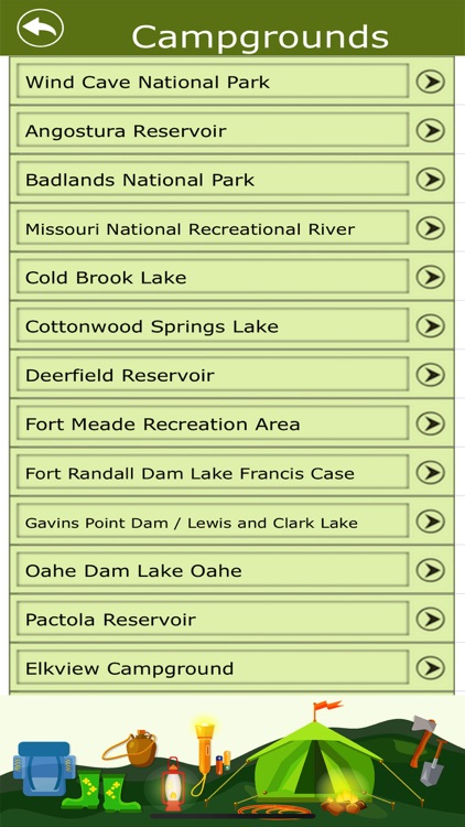 South Dakota Camps & Trails