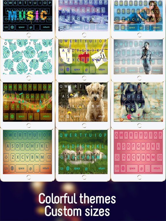 Screenshot #4 pour iKey Color Keyboard Free - Custom Keyboard Designs Themes