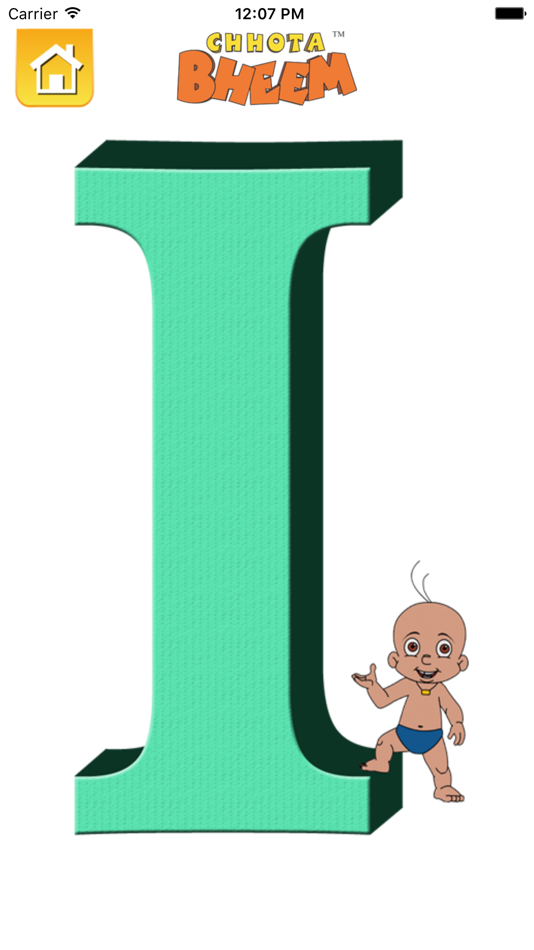 #2. Alphabets With Bheem (iOS) By: Chotta Bheem