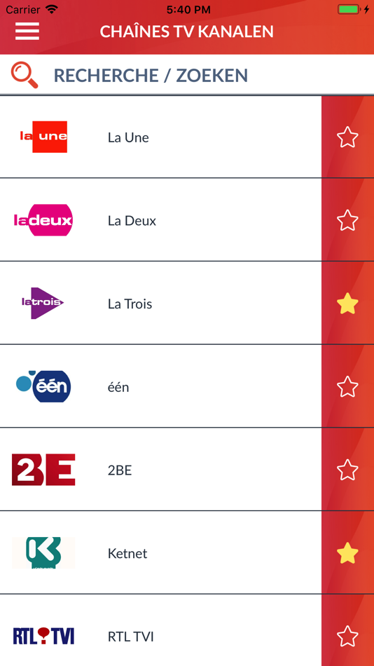 Programmes TV Belgique live BE - 1.3 - (iOS)