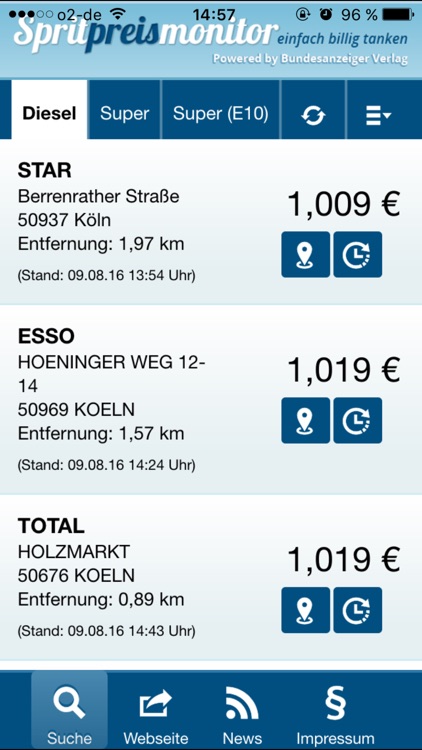 Spritpreismonitor free