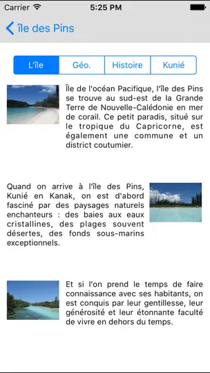 Capture d'écran de Ile Des Pins sur iPhone 2