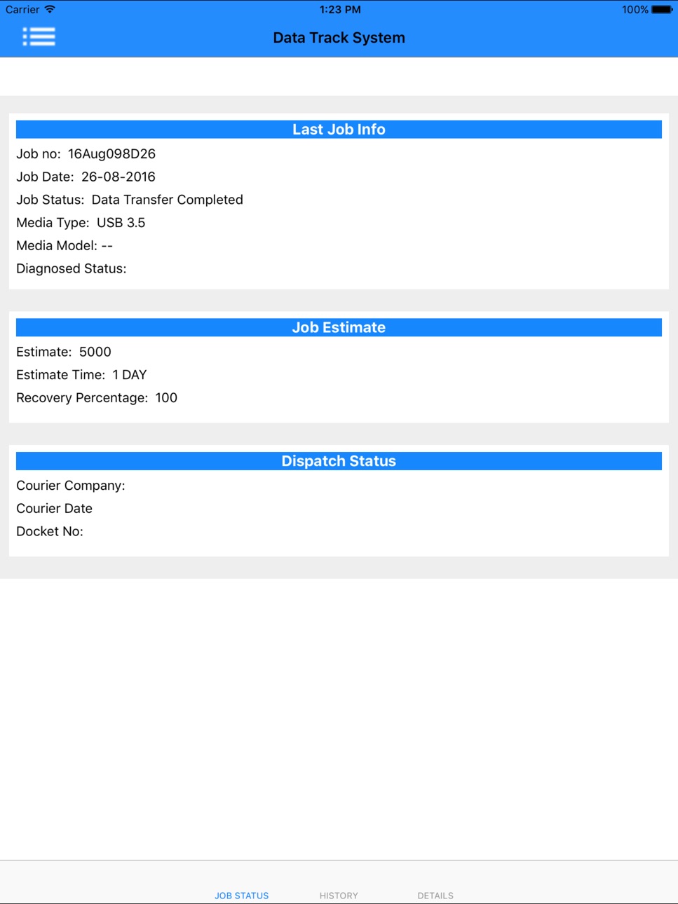 iPad screenshot
