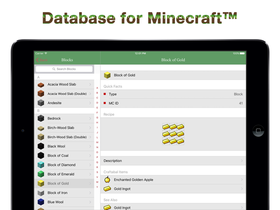 Database for Minecraft - Pocket Editionのおすすめ画像1