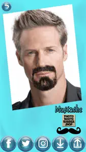 Mustache Photo Booth Barber Shop - Men Hair Salon screenshot #1 for iPhone