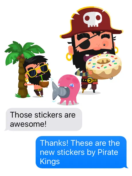 Pirate Kings Stickers for Apple iMessage