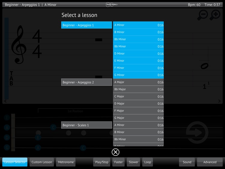 Learn Violin - Scales arpeggios melodic beginner exercises from Purely Violin screenshot-4