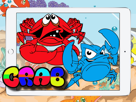 Screenshot #6 pour Crab Colour Puzzle Quiz Learning Children Boy Girl
