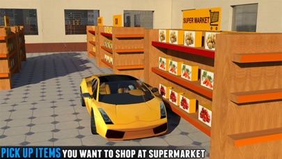 Drive Thru Supermarket 3D Grocery Shopping Sim iPhone screenshot