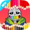 Kids Coloring Drawing - for Sans Undertale