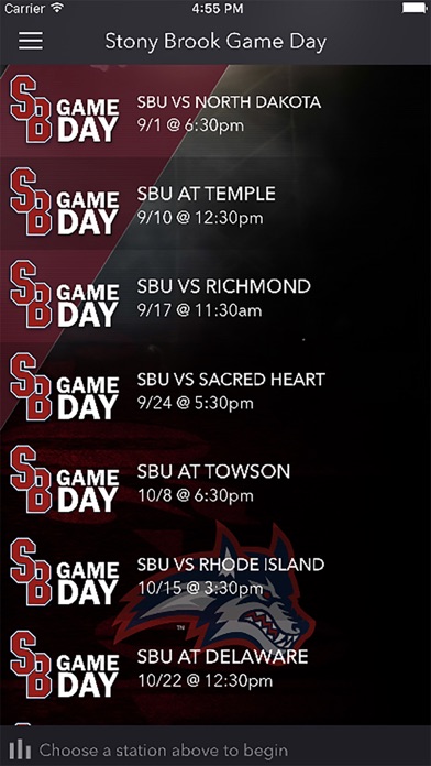 Screenshot #1 pour Stony Brook Game Day