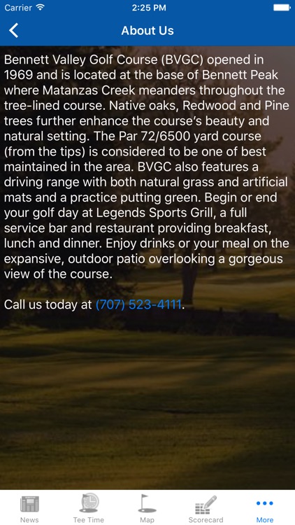 Bennett Valley Golf Course, CA