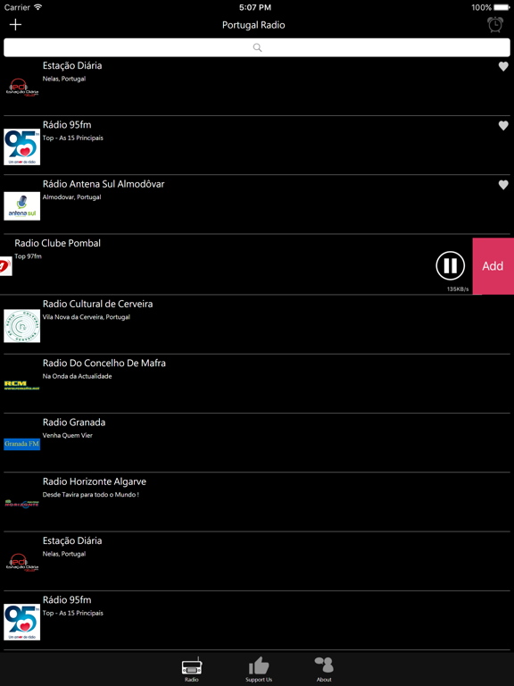 Portuguese Radio iPad screenshot 4 - Entertainment app