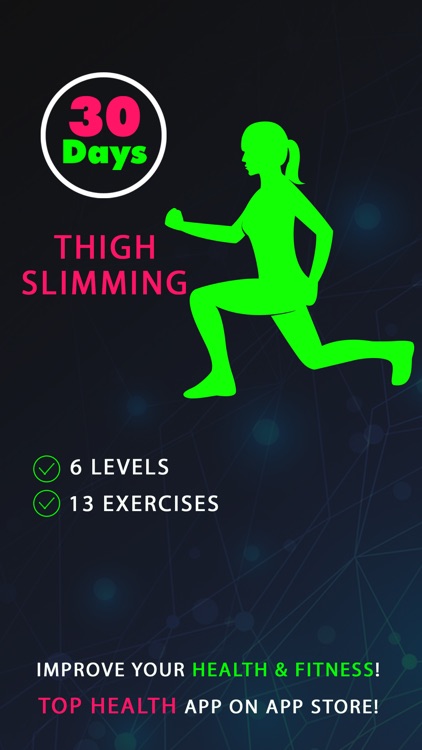 30 Day Thigh Slimming Fitness Challenges