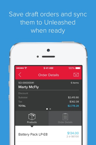 Unleashed Inventory Sales App screenshot 2