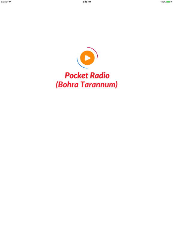 Pocket Radio (Bohra Tarannum) iPad screenshot 1 - Music app