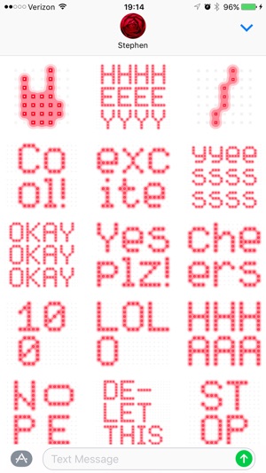 Next Stop: an LED-inspired font as a sticker pack(圖4)-速報App