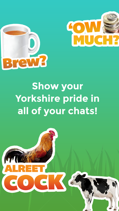 How to cancel & delete Yorkshire Emoji | Funny Yorkshire Sayings & Memes from iphone & ipad 1