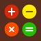 Amai Calc Lite is a simple calculator app with colorful buttons like candies