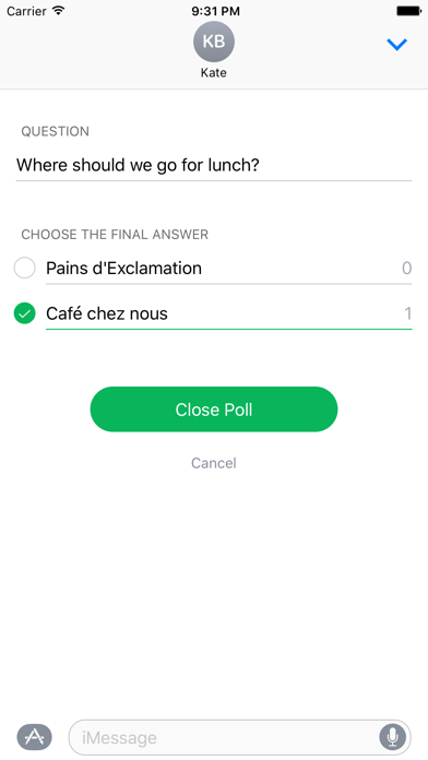 Screenshot #2 pour Choose - Polls in Chats