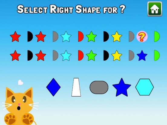 QCat - toddler shape educational game (free) iPad screenshot