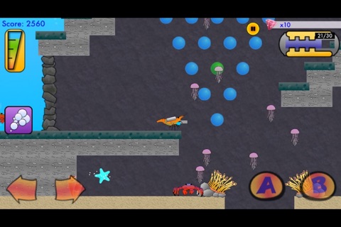 Super Shrimp: Ocean Platformer screenshot 2