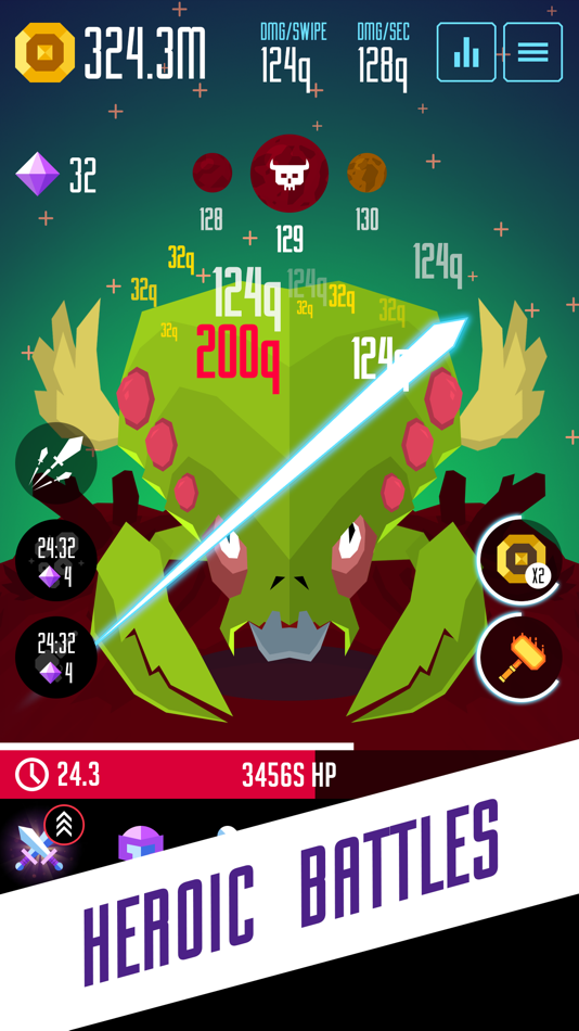 #1. Hyper Swiper (iOS) Podle: Happymagenta UAB