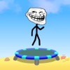 Backflip Trampoline Troll Madness: Hop Fun Games