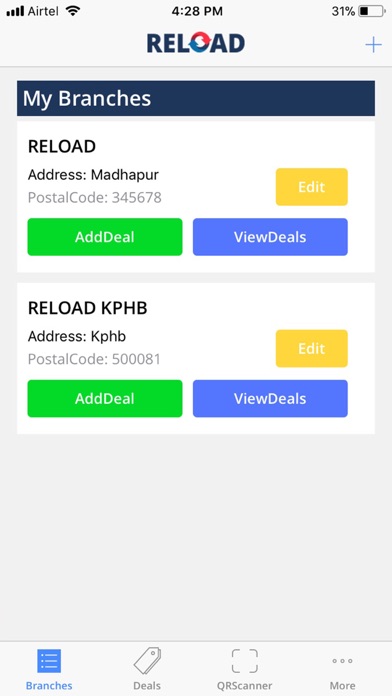 Reload Merchants screenshot 2