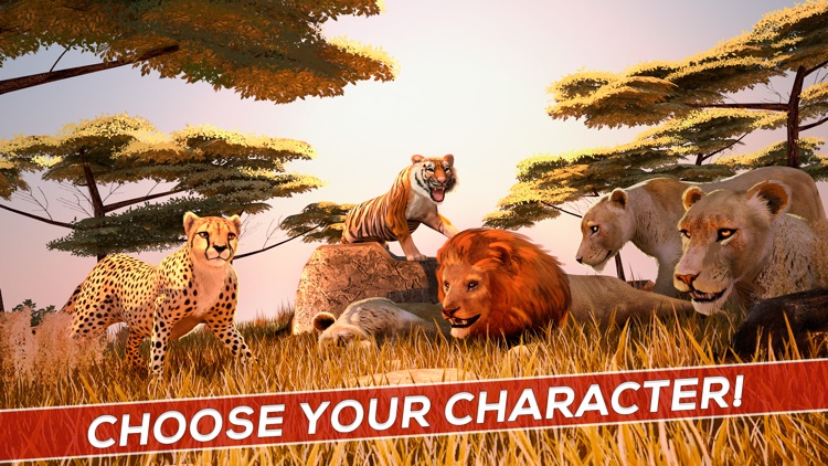 Wild Animal Simulator . Jungle Animals Racing Game 3D screenshot-3