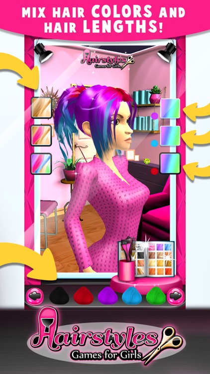 Hairstyles Game.s for Girl.s – Hair Salon Makeover screenshot-3