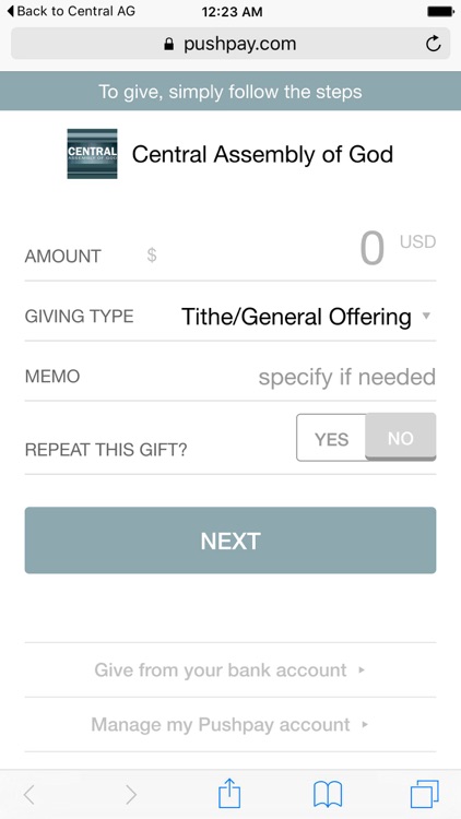 Central Assembly of God