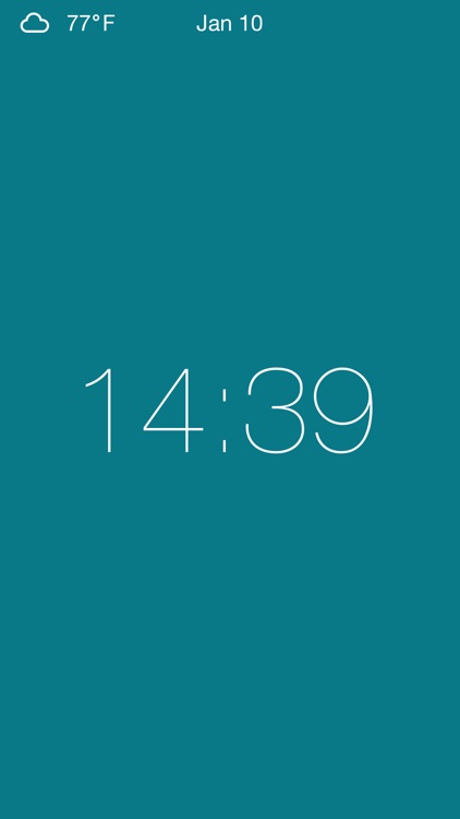 Clock - Modern deskclock with nightstand mode