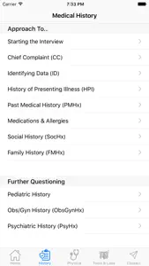 IPPA History and Physical Exam Reference screenshot #2 for iPhone