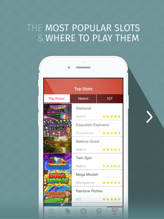 Top10 Real Money Online Casino iPad screenshot