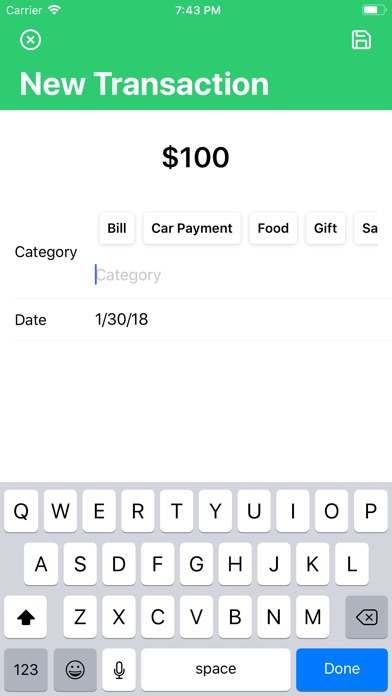 Transactions: Simple Checkbook screenshot 3