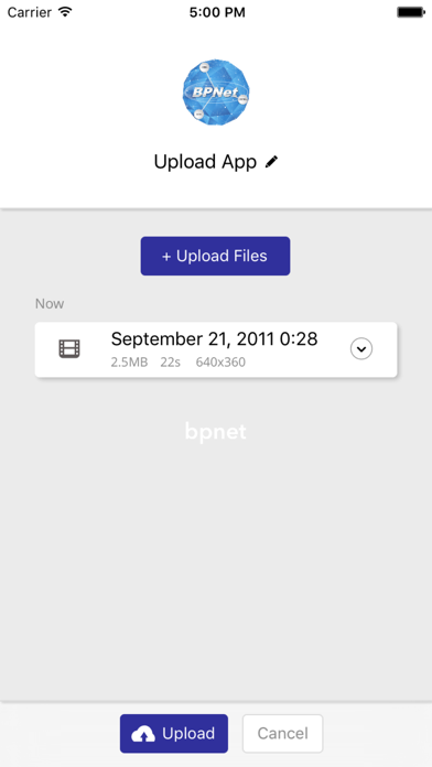 Screenshot #3 pour BPNet Upload