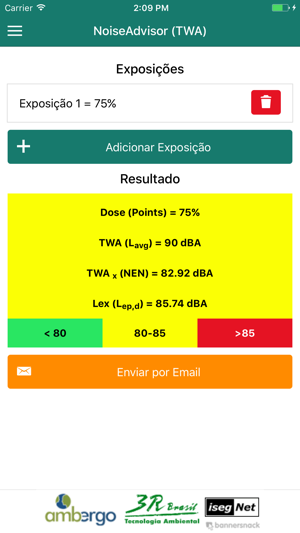 NoiseAdvisor TWA (Lavg) - Exposição ao Ruído(圖4)-速報App