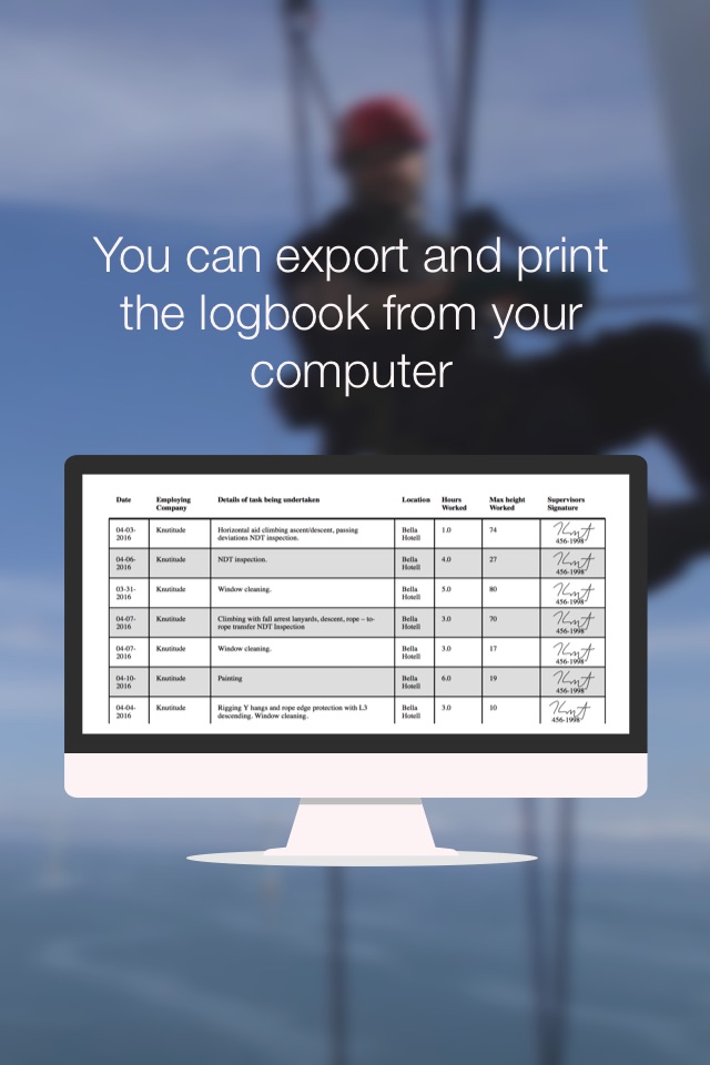 Rope Access Logbook screenshot 4