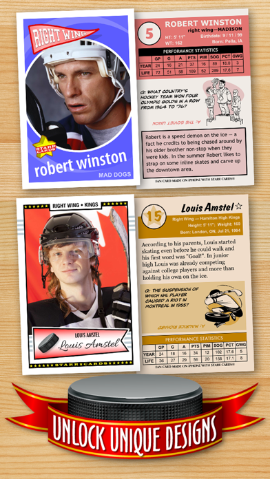 Hockey Card Maker - Make Your Own Custom Hockey Cards with Starr Cards Screenshot